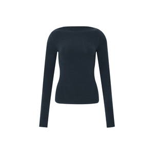 Brushed Off-Shoulder Long-Sleeve Top