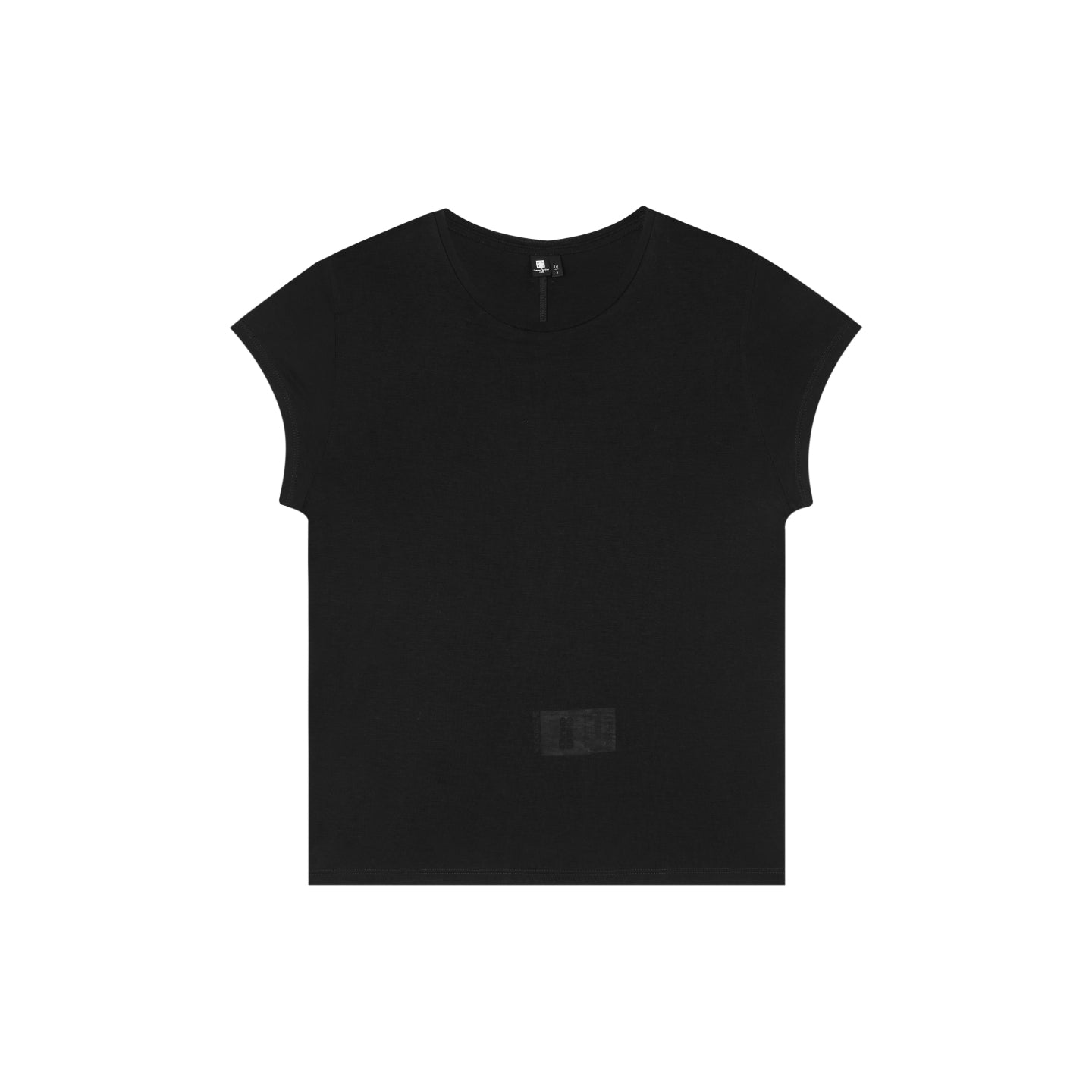 Tencel Wool-Blend Lightweight Short-Sleeve Top
