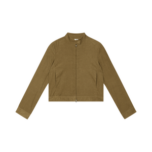 Fine Corduroy Zip-Up Jacket