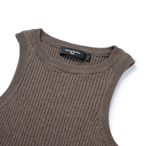 Ribbed Knit Cardigan & Tank Two-Piece Set
