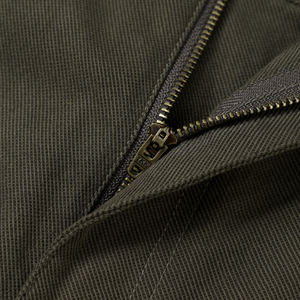 Cotton-Lyocell-Linen Twill Pleated Pants