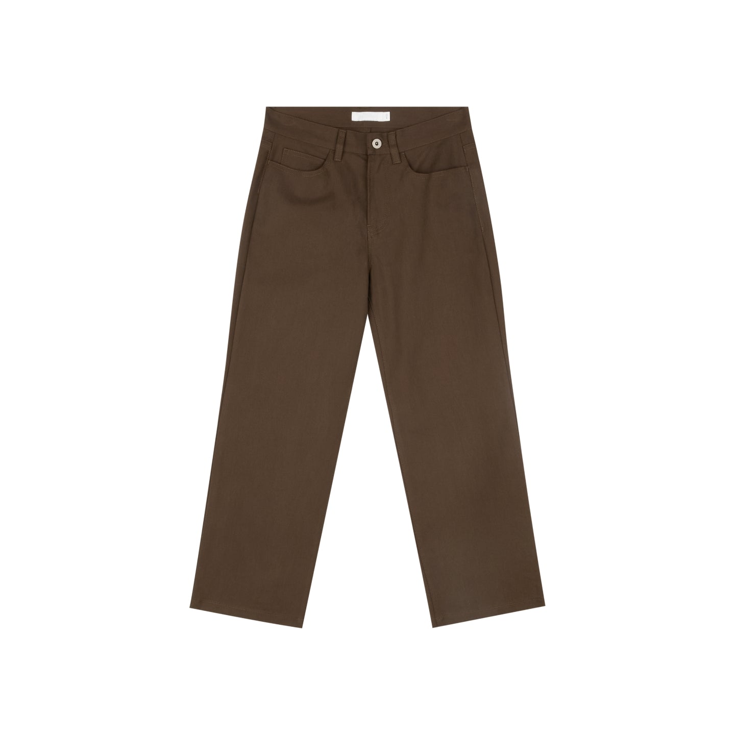Twill Fitted Cropped Pants
