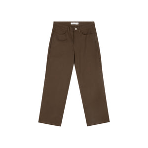 Twill Fitted Cropped Pants