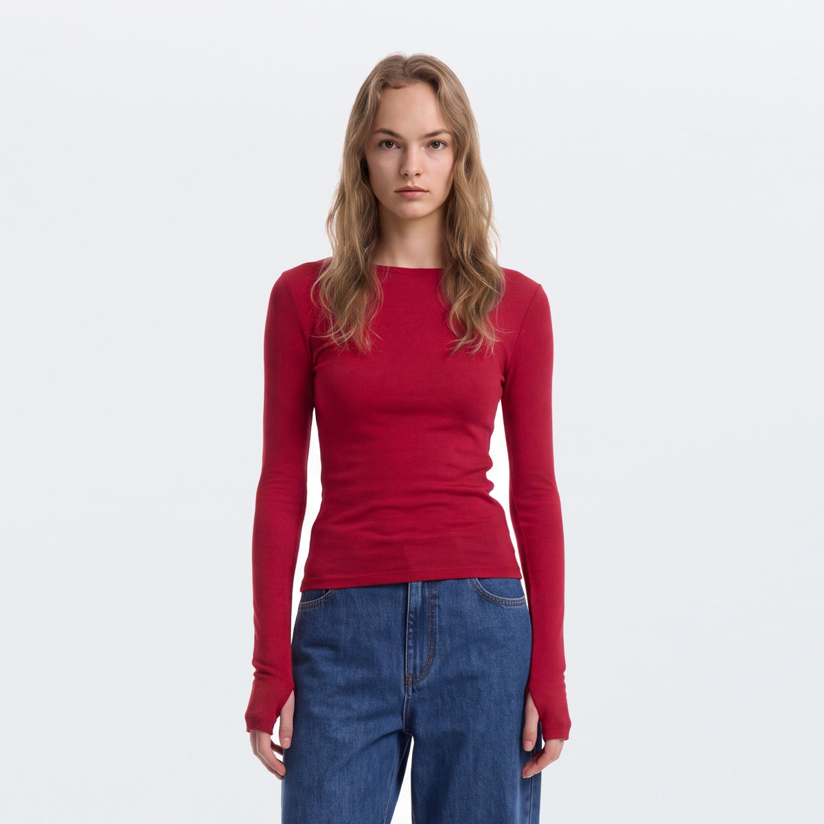 Wool-Blend Long-Sleeve Base Layer Top