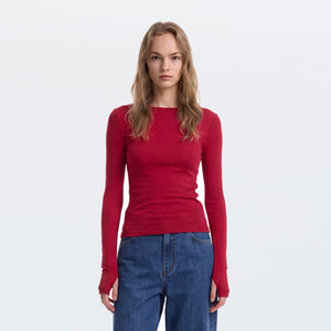 Wool-Blend Long-Sleeve Base Layer Top