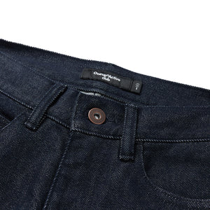 Raw Denim Stretch Cropped Pants