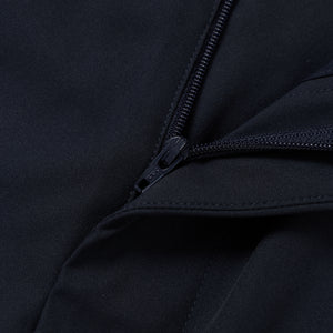Water-Repellent Cotton-Feel Pleated Trousers