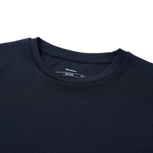 Wool-Blend Fitted Short-Sleeve Crew-Neck Top