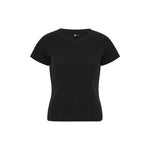 Heathered Cotton Fitted Crew-Neck Tee