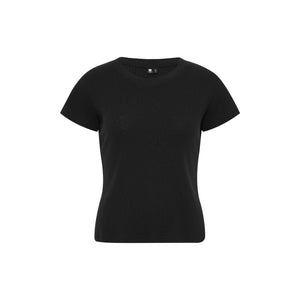 Heathered Cotton Fitted Crew-Neck Tee