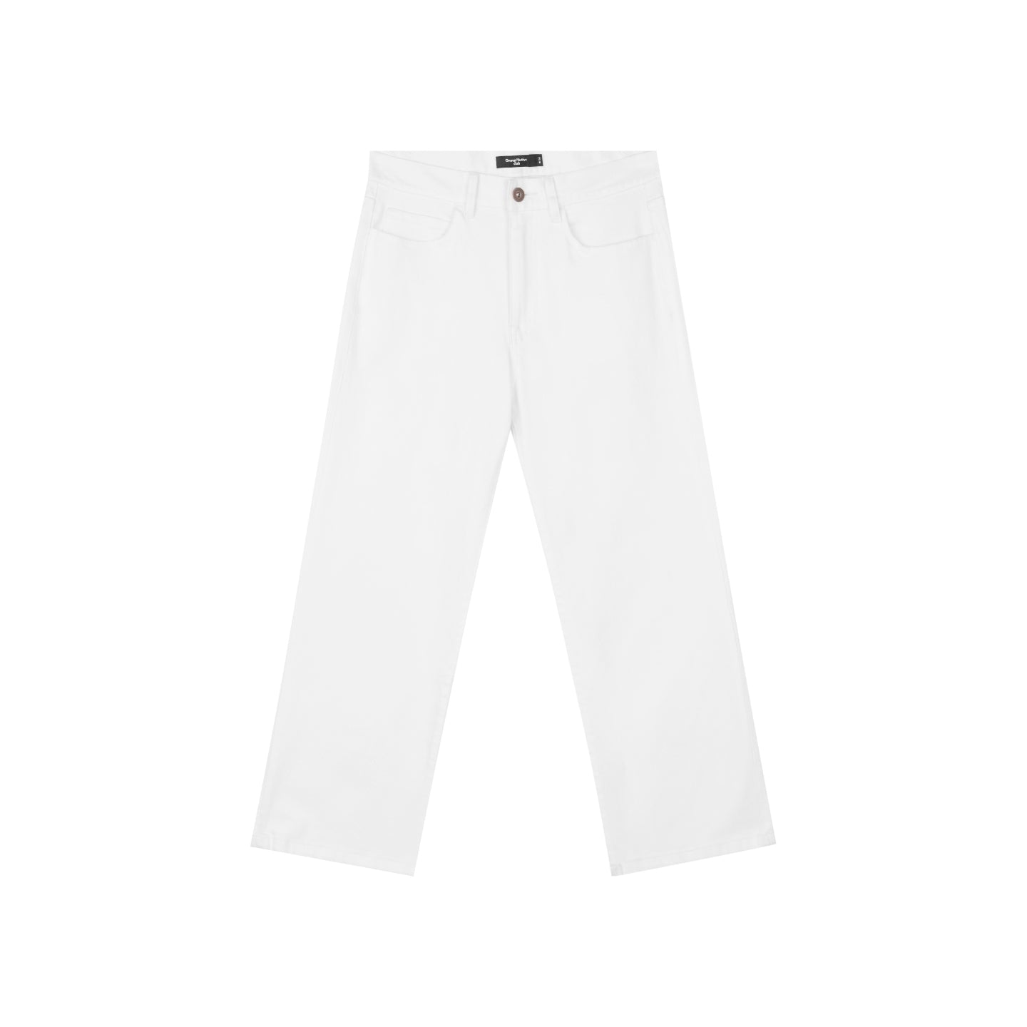 Slub Denim Cropped Jeans