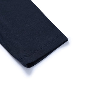 Wool-Blend Fitted Short-Sleeve Crew-Neck Top