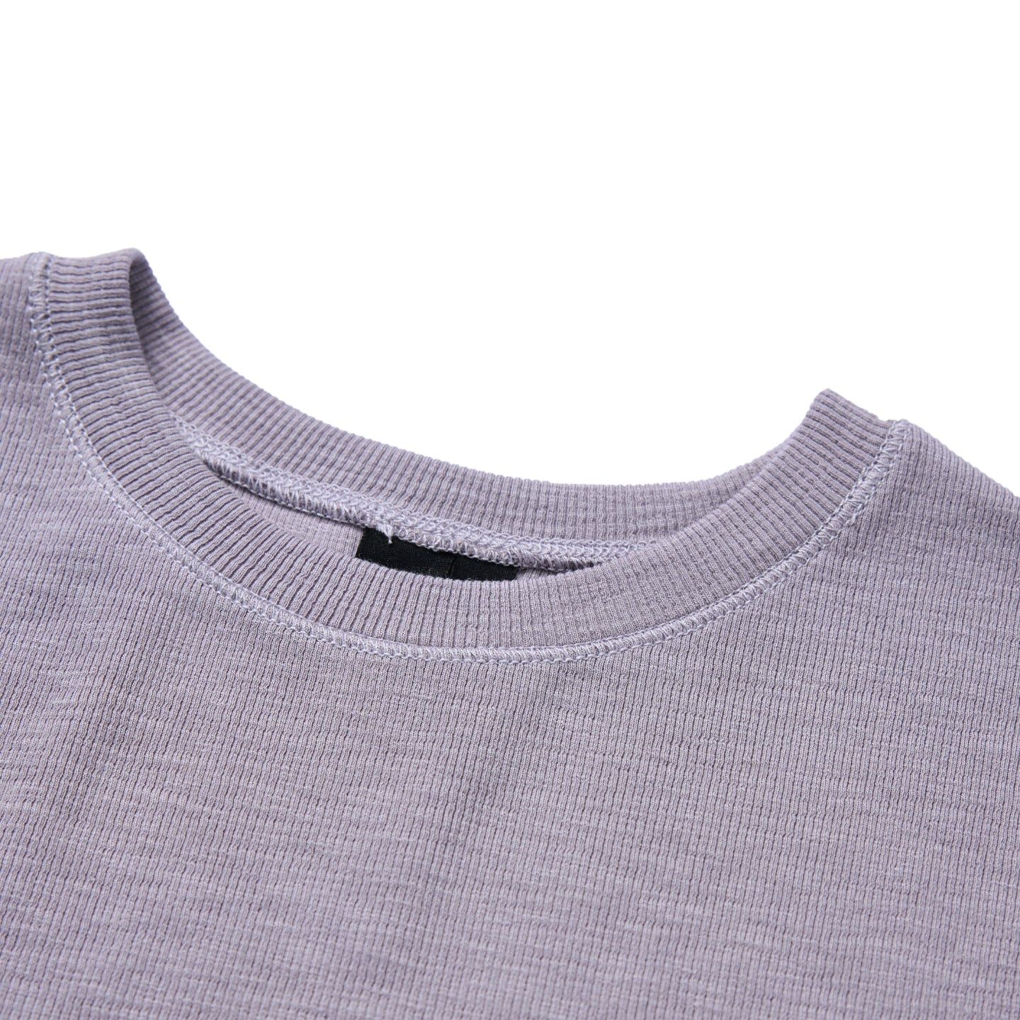 Slub Knit Fitted Short-Sleeve Top