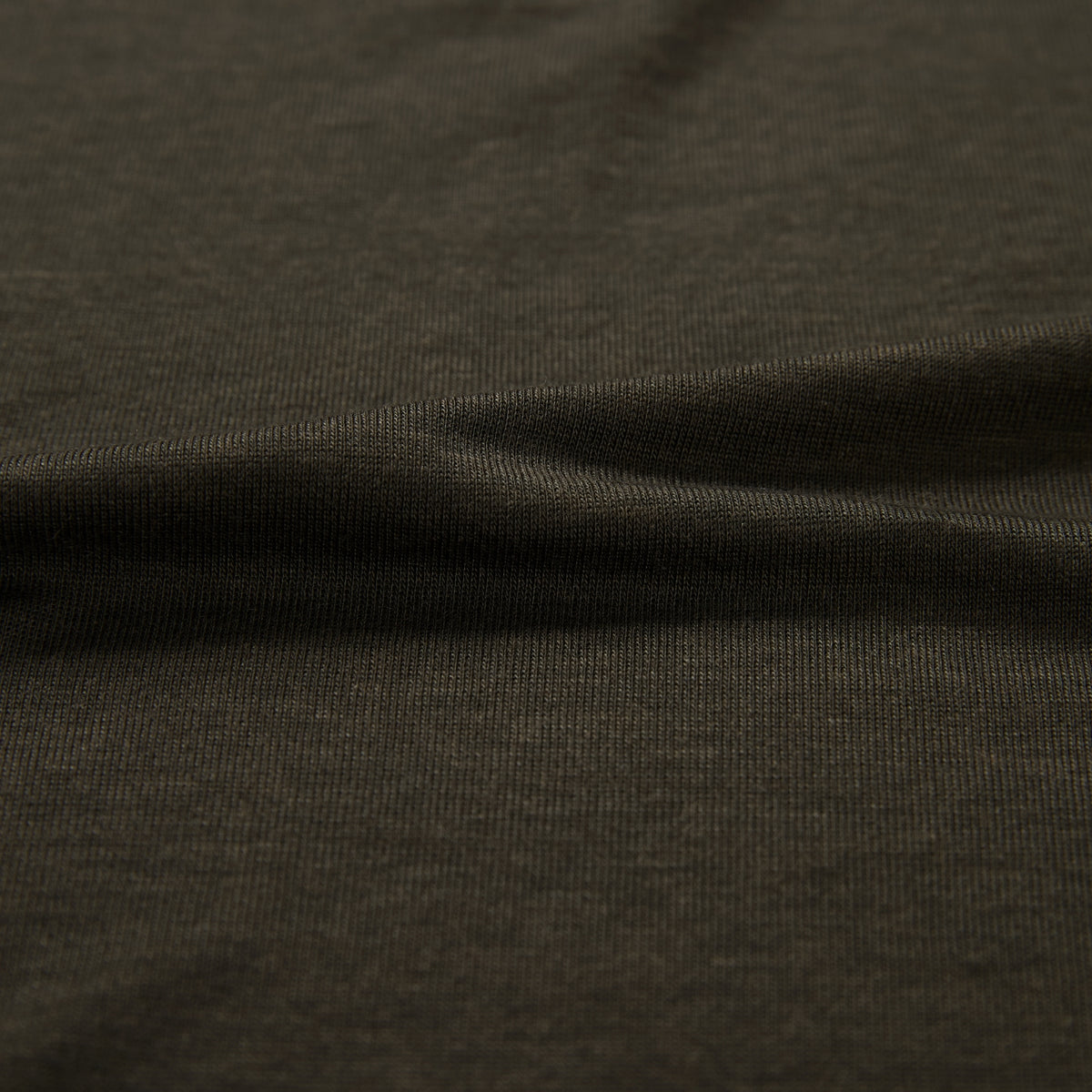 Tencel-Wool V-Neck Long-Sleeve Top
