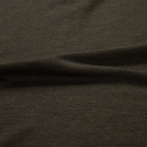 Tencel-Wool V-Neck Long-Sleeve Top