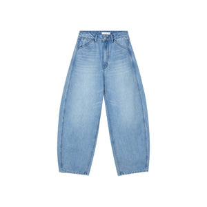 Light Wash Wide-Leg Jeans