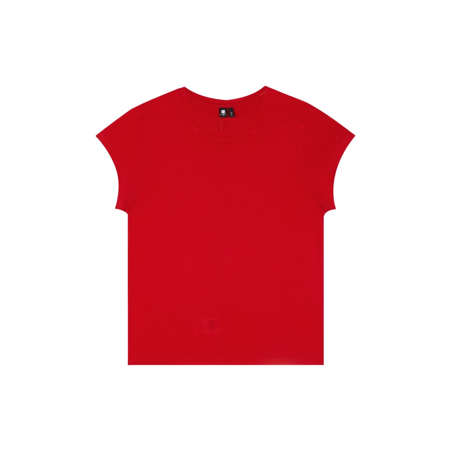 Tencel Wool-Blend Lightweight Short-Sleeve Top