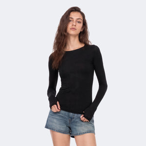 Wool-Blend Long-Sleeve Base Layer Top