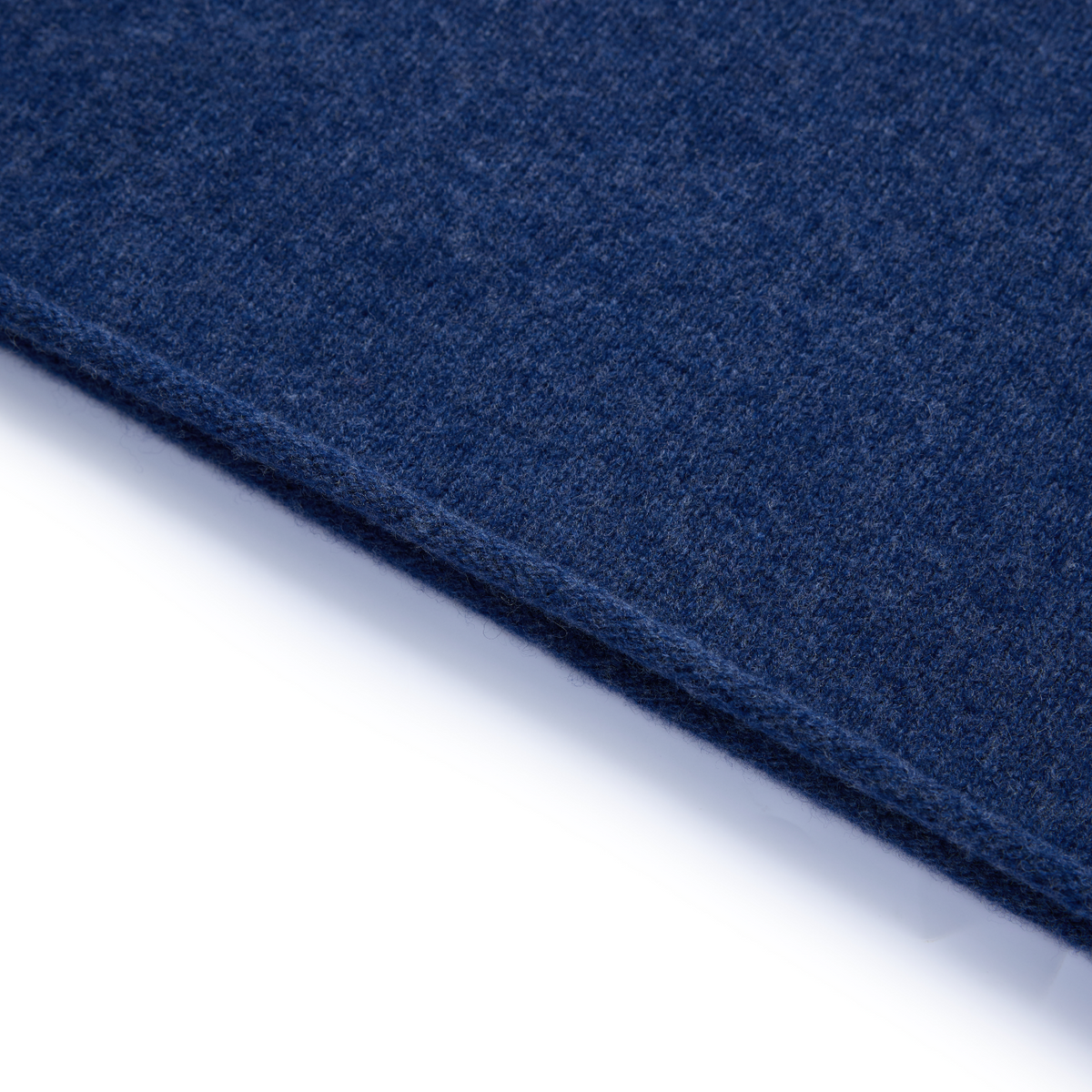 100% Wool Rolled-Edge Crew-Neck Sweater