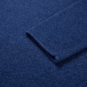 100% Wool Rolled-Edge Crew-Neck Sweater