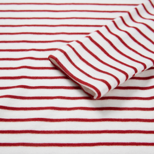 Tencel-Wool Multicolor Striped Long-Sleeve Top