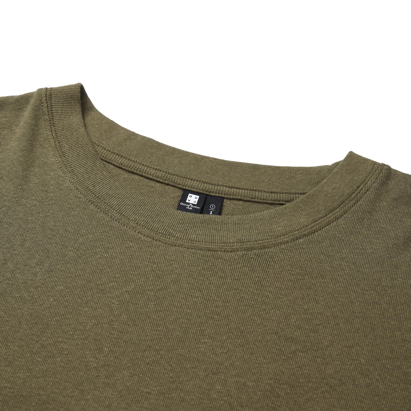 Heathered Cotton Fitted Crew-Neck Tee