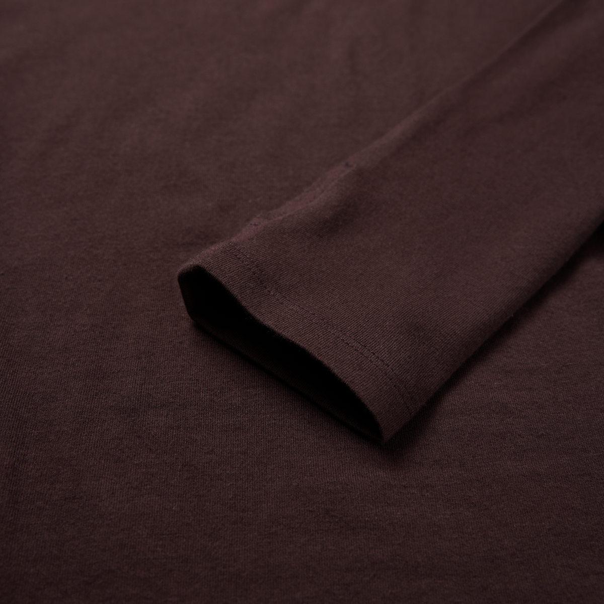 Fitted Crew-Neck Long-Sleeve Top