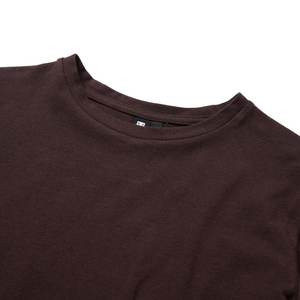 Fitted Crew-Neck Long-Sleeve Top