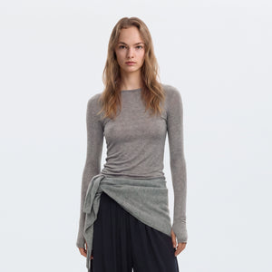 Wool-Blend Long-Sleeve Base Layer Top