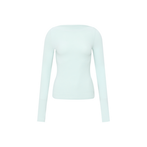 Brushed Off-Shoulder Long-Sleeve Top