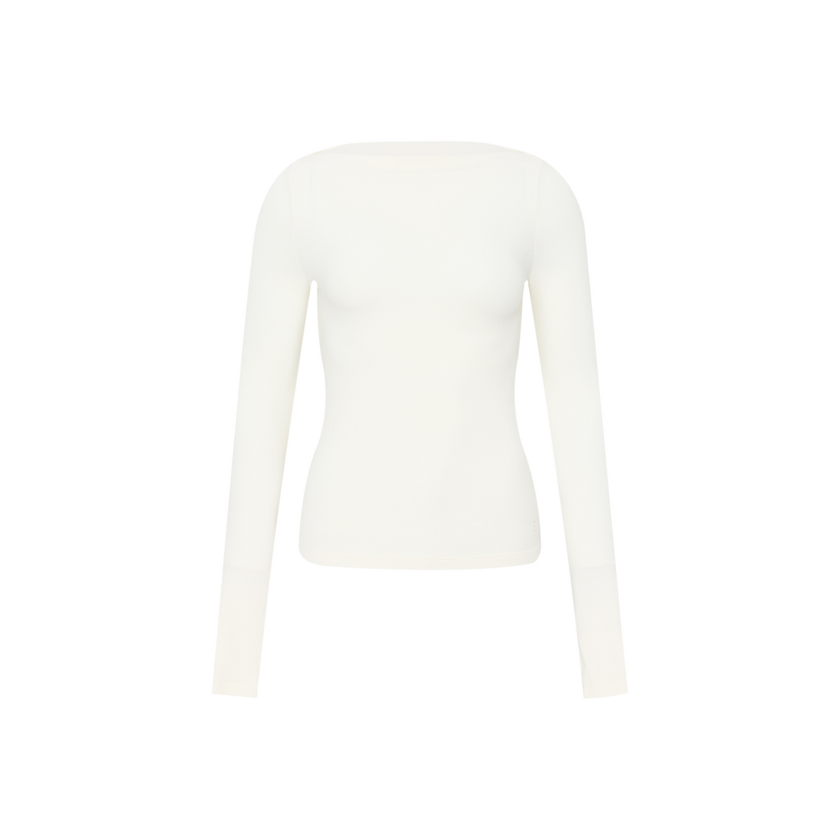 Brushed Off-Shoulder Long-Sleeve Top