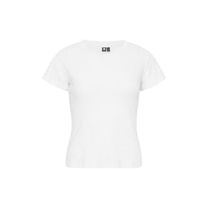 Heathered Cotton Fitted Crew-Neck Tee