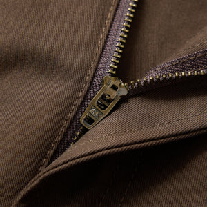 Twill Fitted Cropped Pants