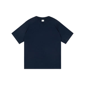 Cotton-Linen Blend V-Neck Tee
