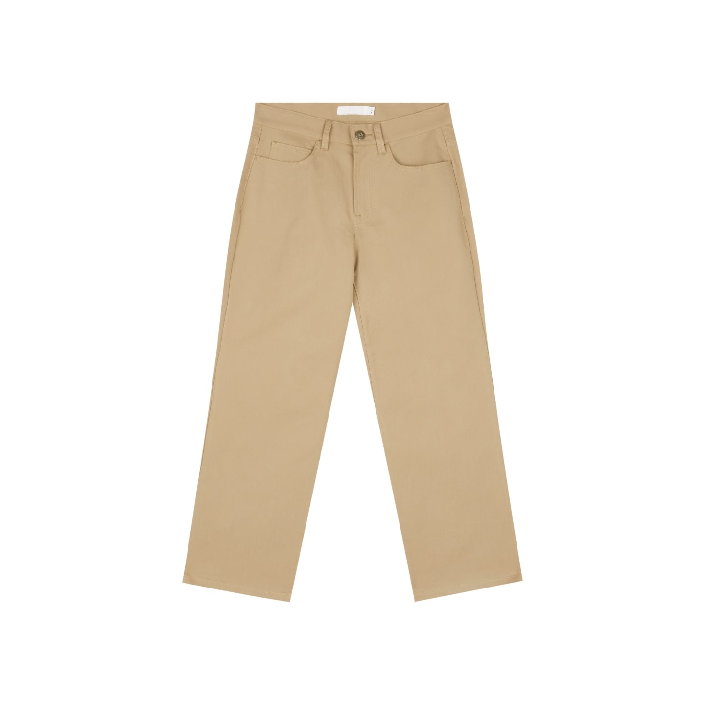 Twill Fitted Cropped Pants
