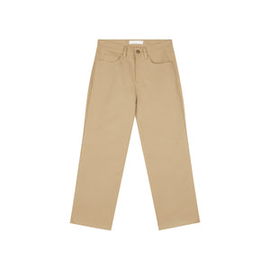 Twill Fitted Cropped Pants