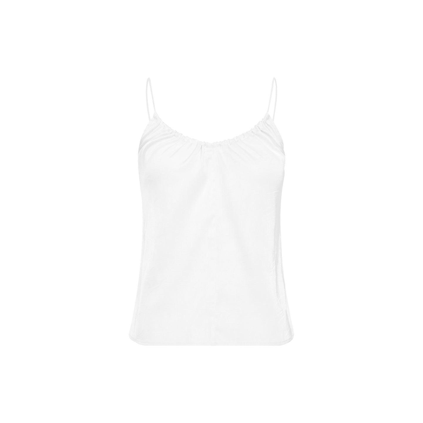Satin Drawstring V-Neck Cami