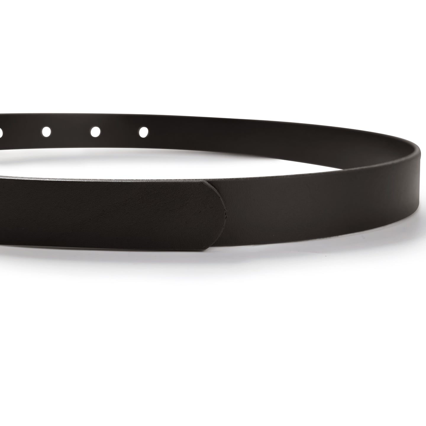 Full-Grain Leather Square-Buckle Belt – Unisex