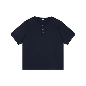 Waffle Knit Henley Tee