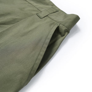 Lightweight Pleated Wide-Leg Cropped Pants