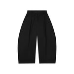Lightweight Pleated Wide-Leg Cropped Pants