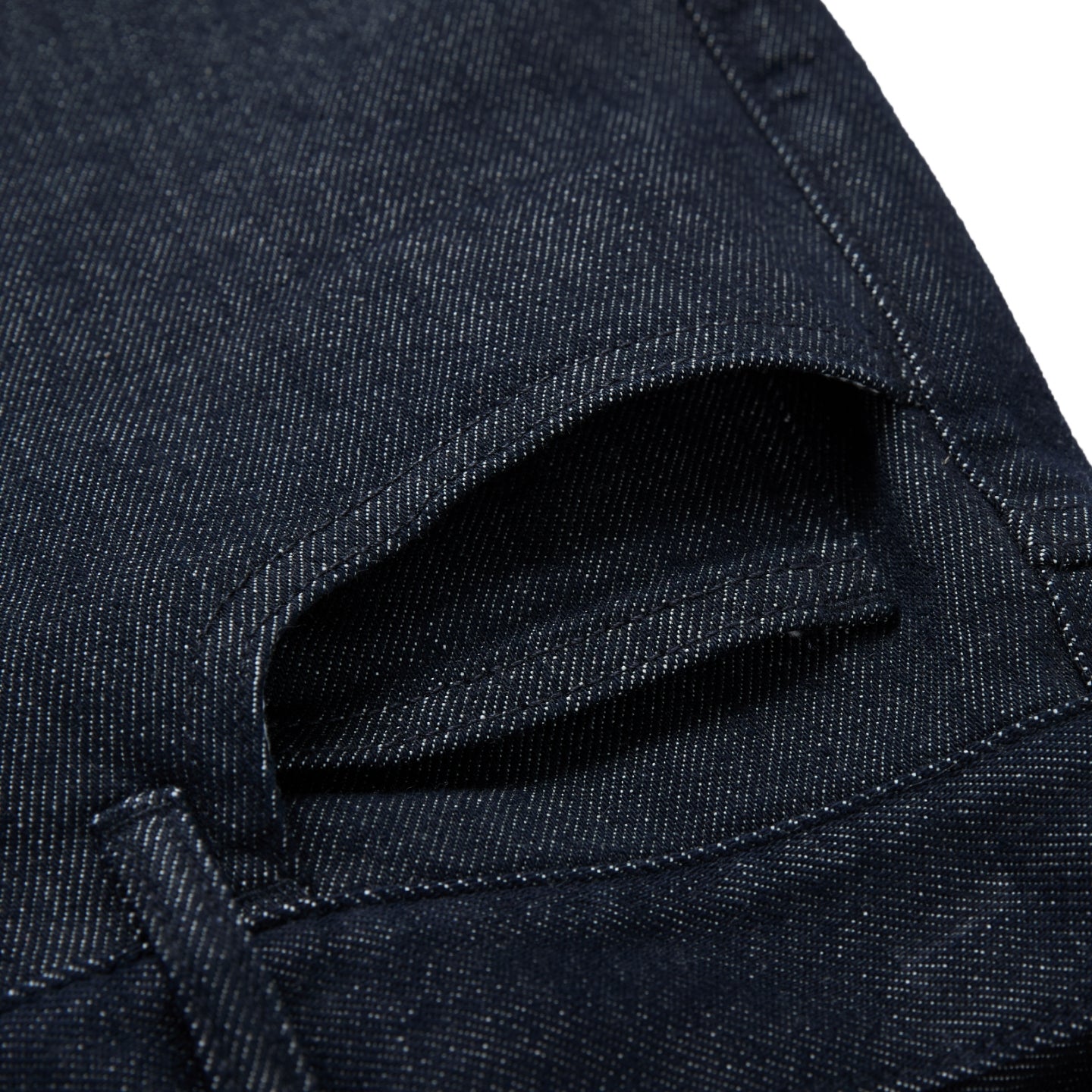 Raw Denim Stretch Cropped Pants