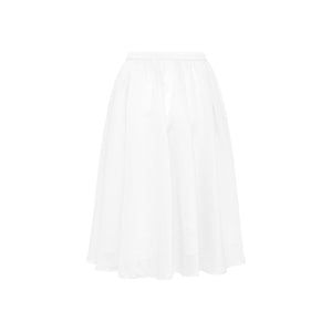 Lightweight Tencel Pleated A-Line Skirt