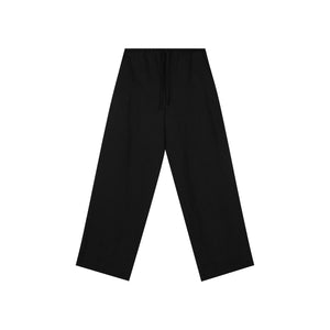 Tencel Linen Drawstring Straight-Leg Pants