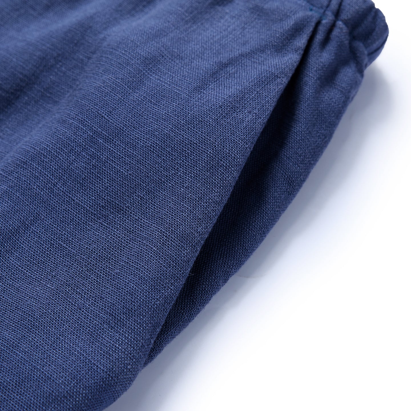Tencel Linen Drawstring Straight-Leg Pants