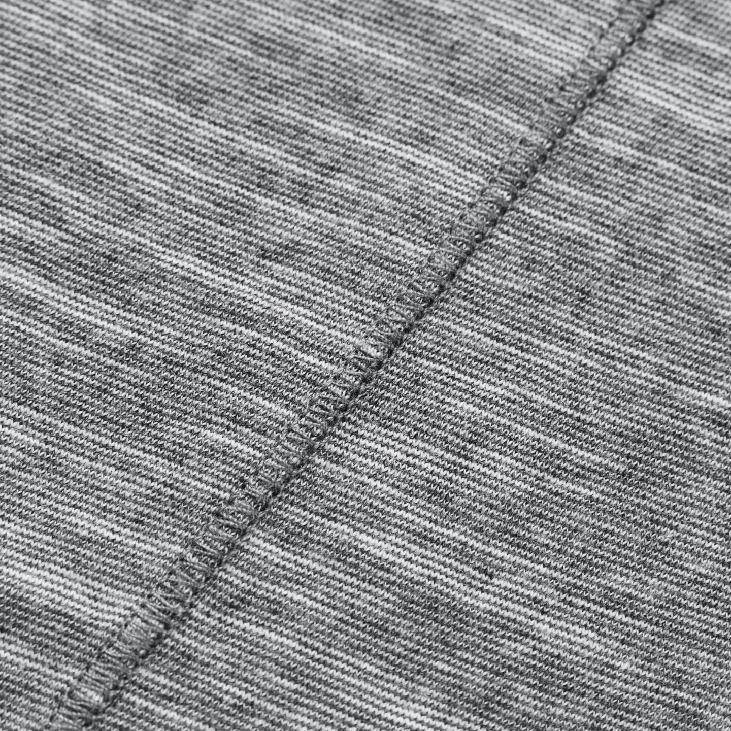 Slub Cotton Raw-Edge V-Neck Top