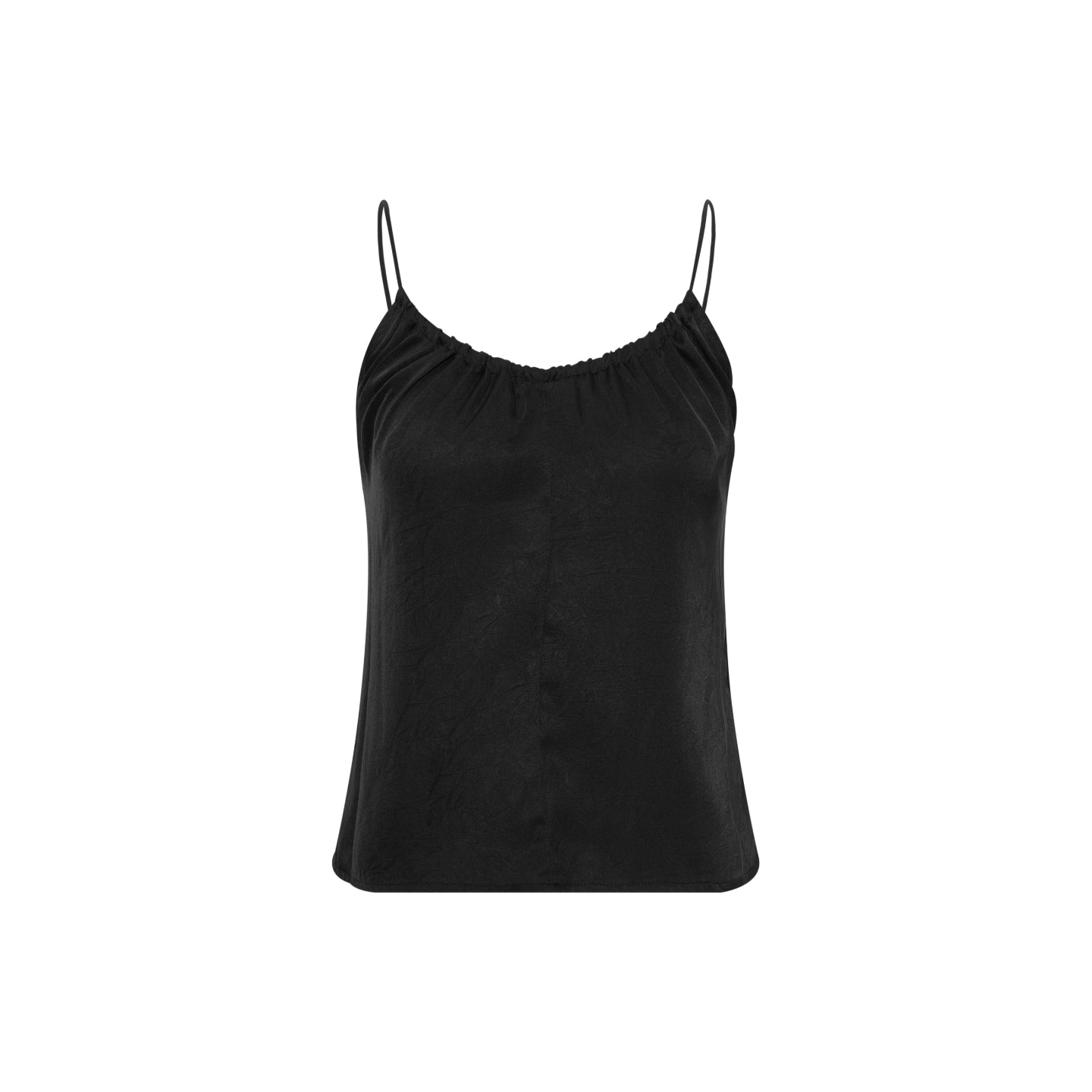 Satin Drawstring V-Neck Cami