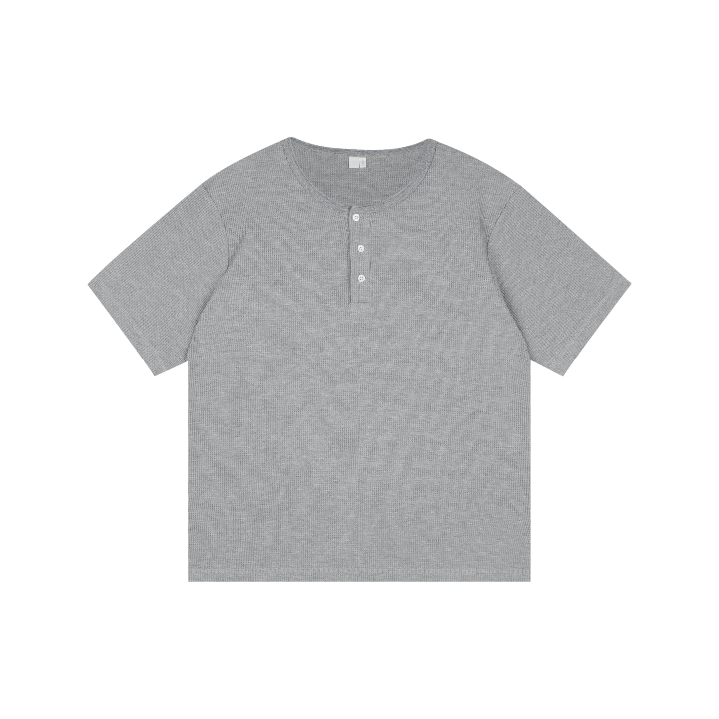 Waffle Knit Henley Tee