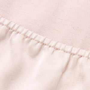 Linen-Satin Asymmetric Halter Top