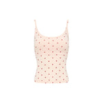 Polka Dot Cami Top with Removable Pads